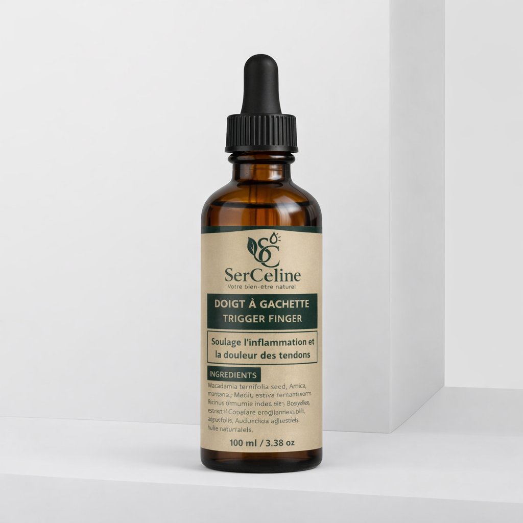 Huile naturelle apaisante pour les tendons