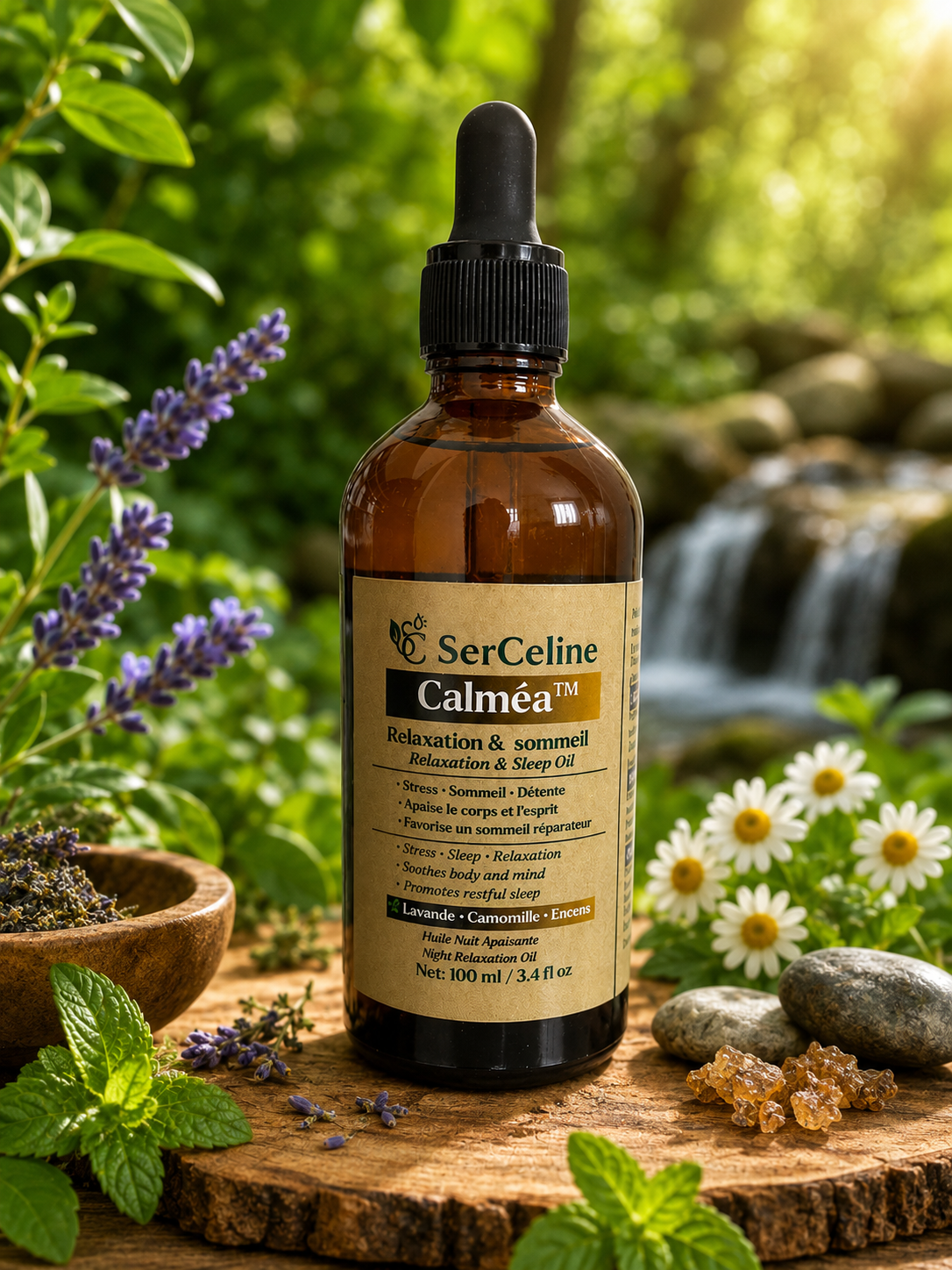 Calméa™ : Huile de Massage Relaxante & Sommeil Naturel